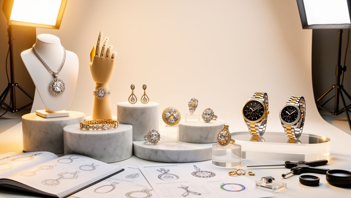 AI jewellery product photography